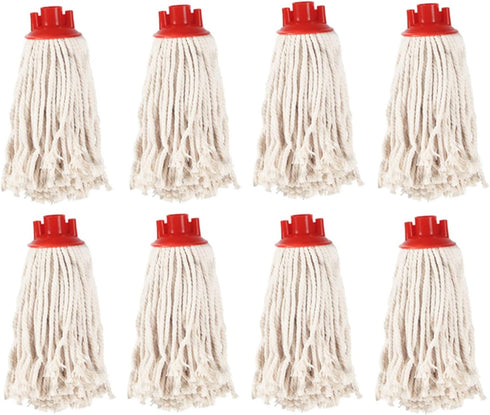 TSY TOOL 8 Pcs of Mop Head Replacement Cotton Mop Heads Refill (Screw On)