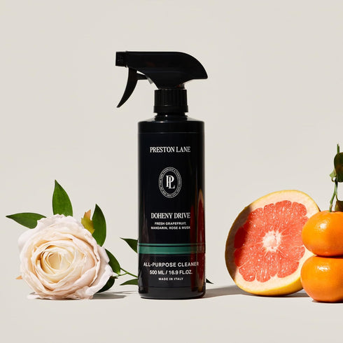 Preston Lane Luxury All-Purpose Cleaner, Doheny Drive Scent | Bio-Based Multi-Surface Spray | Streak-Free Finish, Lifts