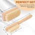 Set Boar Bristle Laundry Stain Brush by TAKAVU, Stiff Pure Boar Bristle for Scrubbing Out Tough Stains on Delicate