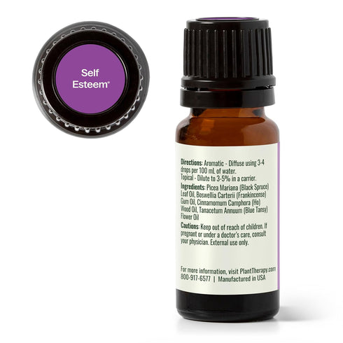 Plant Therapy Self Esteem Essential Oil Blend, 10 mL (1/3 oz), 100% Pure, Therapeutic Grade