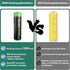 Kruta AAA 1100mAh High Capacity 1.2V Ni-MH Rechargeable Solar Lights Battery (Pack of 12)