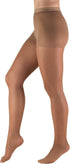 Truform Sheer Compression Pantyhose, 8-15 mmHg, Women's Shaping Tights, Taupe, Medium