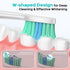 Ipetboom 6 C-40 Pcs Electric Toothbrush Heads Sonic Electric Head Replacement Compatible with Toothbrush - White