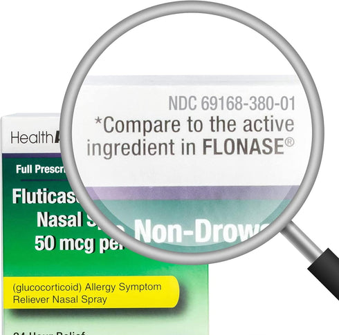 HealthA2Z 24 Relief,120 0.54 oz Fluticasone Propionate Nasal Sprays, Hour Allergy Sprays, fl