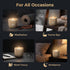 HZV 25 Mens Meditation Candle - Temple Serenity Woody Scent, Cement Vessel, Natural Soy Wax Candle for Stress Relief