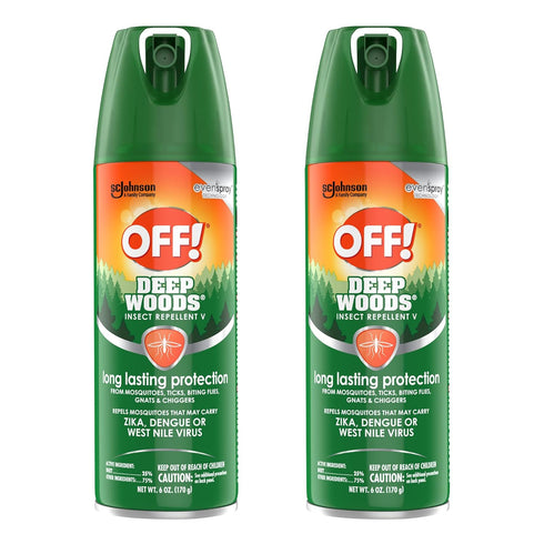 Off Deep Woods Insect Repellent Spray, 6 Ounce (2 Pack)