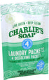 Packets (2 Pack, 8 Charlie's Soap - Unscented Laundry - Travel Size Total Loads)