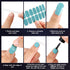 Maitys 168 Pcs Nail Stickers, 12 Sheets Full Wrap Polish Strips, Glitter Self Adhesive DIY Gel Nail Strips for Holiday