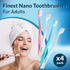 Extra Soft Toothbrushes for Adults, Nano Toothbrush with 20,000 Ultra Fine Bristles, Pack of 3