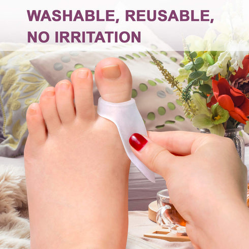Bunion Cushion Protector, 14 Packs of Gel Big Toe Separator Cushions for Foot Pain Relief, Reduce Bunion Pain