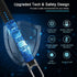 SUPRUS Electric Arc Lighter, Windproof Flameless USB Rechargeable Candle Lighter with LED Light (Black+Champagne Gold)