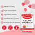 Sugar Free Calcium Gummies for Women Men, Raspberry Flavor, Calcium Magnesium Zinc with Vitamin D3 & K2 - 120 Count