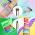 UCANBE Colorful Eyeshadow Palette Makeup Set, 2pcs 15 Shades Matte Shimmer Eye Shadow Pallet with Brush