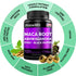 6-in-1 Organic Maca Root & Ashwagandha Capsules 1710mg, 120 Capsules, DHEA & Black Pepper Extract, Mood & Stamina