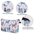 WANDF Mini Cosmetic Bag for Women, Water Resistant Makeup Organizer Pouch for Purse, Girls Gift (Alpacas)