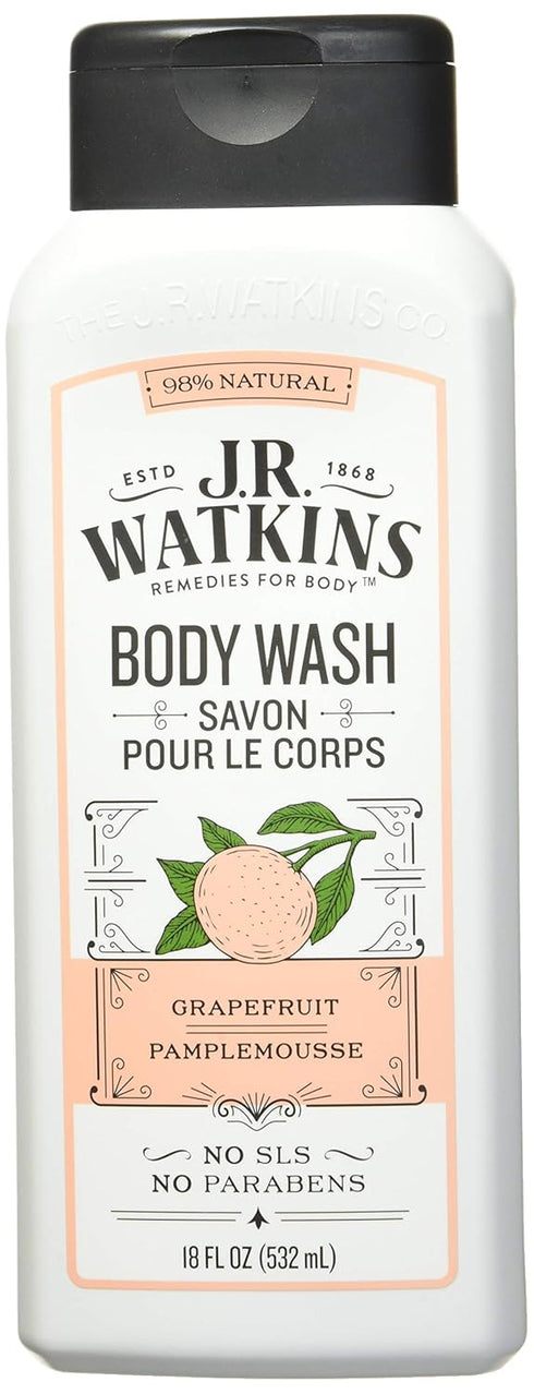 J R Watkins Body Wash, Grapefruit, 18 fl oz