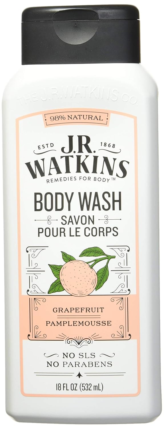 J R Watkins Body Wash, Grapefruit, 18 fl oz