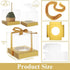LANIAKEA 75PCS 4x4x4 Inches Candy Apple Boxes with Hole Clear Caramel Apples Boxes Clear PET Gift Boxes for Wedding