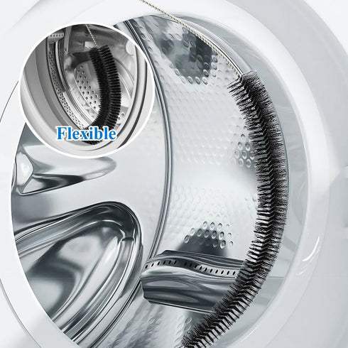 ZHJISHGUO 2 Pack (2, 1 Short+1 Dryer Vent Cleaner Kit - Long Flexible Lint Brush for Dryer Vents, Refrigerator Coils