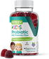 Probiotic Gummies for Kids Plus Prebiotics Fiber - 2 Billion CFUs - Chewable Probiotic Berry Flavored Gummy