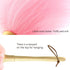 Lambswool Duster 14'' Length, Solid Wooden Handle for Cleaning Ceiling Fans, Window Blinds, Natural Feather Duster, Pink