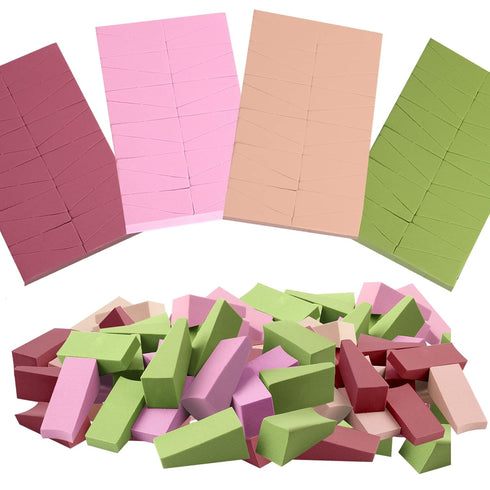 WSYUB Makeup Wedges, 96Pcs Soft Sponge Blenders, Small Wedge Shape Latex Free Foam Sponges
