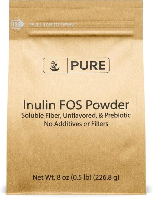 Pure Original Ingredients Inulin FOS Powder (8 oz) - Always Pure, No Fillers or Additives