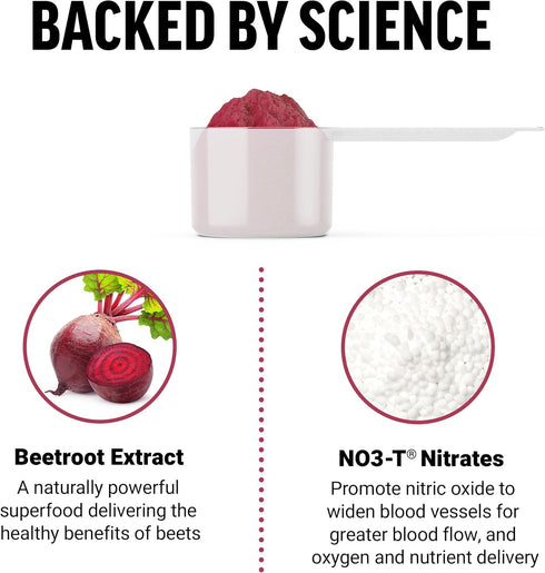 Force Factor Total Beets Superfood Drink Mix Powder, 60 Servings, 2-Pack for Circulation & Energy Support