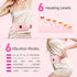 Portable Heating Pad Period Cramps: 30 to 60 Minutes Timer 6 Heat Levels and 6 Vibration Modes Cordless Electric Heating Pad for Back Pain Relief Menstrual Heating Pad FSA HSA Eligible, Pink