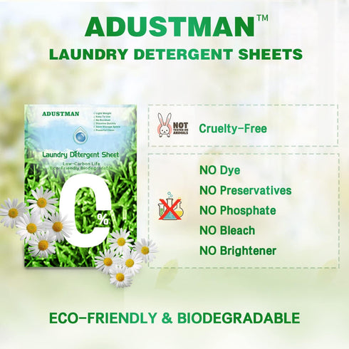 Laundry Detergent Sheets (Strips), 124 Loads, 2 Pack, Fresh Breeze Liquid-Less Technology