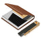 X-LIGHTER Cigarette Case with Lighter, Smell Proof Ultra Slim Leather Holder for 84MM King Size Cigarettes, Business