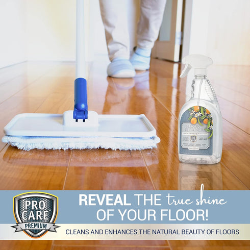ProCare Citrus Floor Cleaner: 32oz Spray Bottle for Tile, Stone, Laminate, Vinyl & Natural Wood Floors