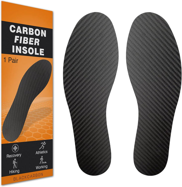 1 Pair Carbon Fiber Insole for Turf Toe, Morton Toe, Foot Fractures, Arthritis, Hallux Rigidus, Rigid Orthotic Inserts