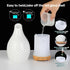 inrorans 160ml Setting &7 Art Glass Essential Oil Diffuser - Ultrasonic Cool Mist Scent Aroma Aromatherapy Diffuser
