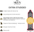 SKYN 22 Count 2.7 oz Extra Studded Non-Latex Condoms Box and All Night Long Premium Silicone Lubricant