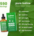 Organic Iodine Liquid Drops - 250 mcg Iodine Supplement for Women & Men - Potassium Iodide Solution 590 Servings