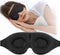 ZGGCD Sleep Mask for Side Sleeper, Light Blocking 3D Contoured Cup Night Blindfold with Adjustable Strap (Black)