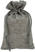 12-Pack Natural Burlap Gift Bags 5.5x7.75 with Drawstring (Cool Grey, Medium) for Party Favors, DIY Craft