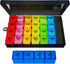 ZVZM Weekly Pill Organizer 4 Times a Day, Large Medicine Organizer, Pill Box
