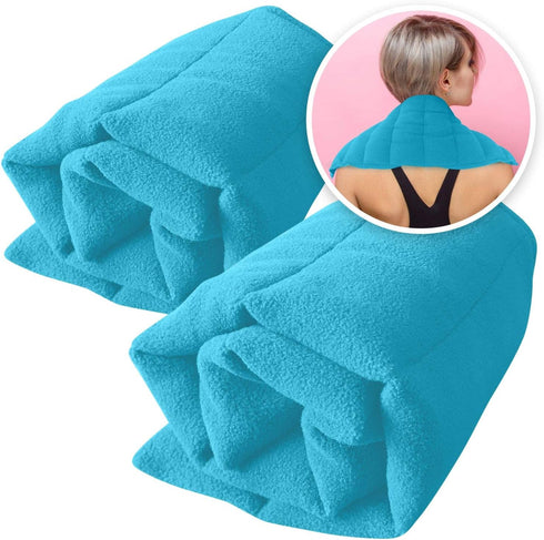 Microwavable Heating Pads Set of 2, Natural Moist Heat Pad for Back Pain, Neck, Shoulders, Cramps, and Lower Lumbar