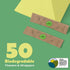 Biodegradable Dental Floss Picks, Individually Wrapped, Eco-Friendly Toothpick Stick Soft on Gums & Teeth, Unflavored,