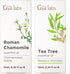 Roman Chamomile Essential Oil for Diffuser & Tea Tree Oil for Skin