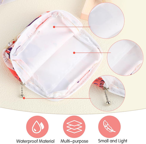 Sanitary Napkin Storage Bag, Portable Period Bags for Teen Girls, Tampon Disposal Organizer, First Period Kit Pouch for
