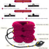 Cervical Neck Traction Device for Pain Relief, Adjustable Inflatable Neck Stretcher for Neck Decompression (Red)