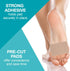 Steins Moleskin Foot Blister Heel Pads, Tan, 2" x 3", 100 Count with Adhesive Backing