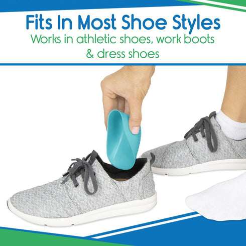 Heavy Duty Heel Cups for Pain Relief & Support - Gel Cushion Shoe Inserts for Severs Disease & Plantar Fasciitis