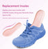LTOHOE Memory Foam Insoles for Women, 8mm Pink Replacement Shoe Inserts for Running, Hiking, Sneakers