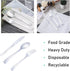 N9R 200pcs Plastic Silverware Set, Silver Plastic Cutlery with 100 Forks, 50 Spoons, 50 Knives for Party/Everyday Use