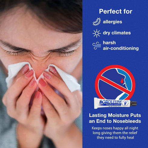 Boroleum Dry Relief Nasal Soreness & Stuffy Nose Relief - Medicated Nasal Gel and Nose Moisturizer