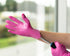 FRAMAR Pink Disposable Gloves, Latex Free Nitrile Gloves Small, 100 Pack for Esthetician Supplies